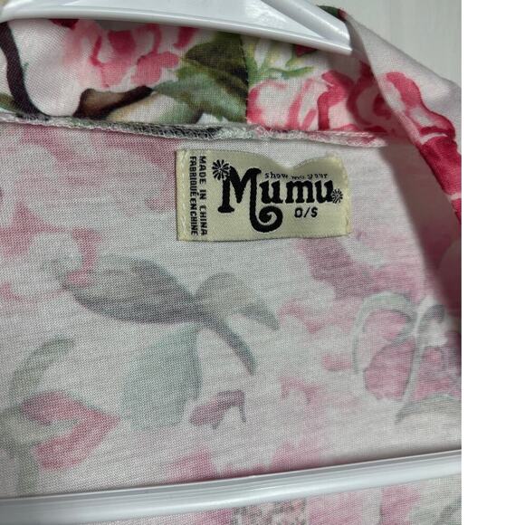 Show Me your Mumu Women O/S Short Sleeve Pink Floral Robe with Belt Intimate - Picture 4 of 8